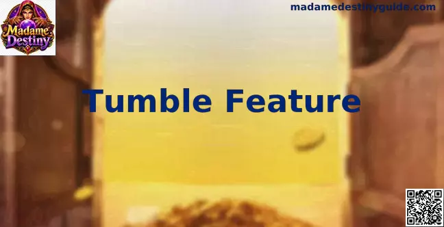 Demostración visual del Tumble Feature y las cascadas en la tragamonedas Madame Destiny Megaways